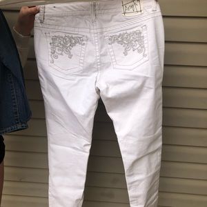 White Ariya Straight Leg Jeans